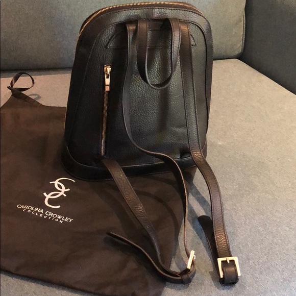 Carolina Crowley Corcega Leather Backpack NWT! - Picture 2 of 11